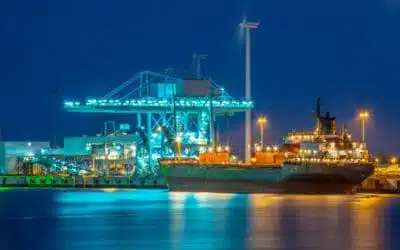 Hafen von Duisburg in Deutschland