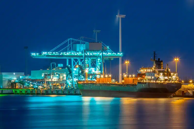 Hafen von Duisburg in Deutschland